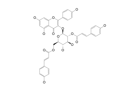 KAEMPFEROL-3-O-(2'',6''-DI-O-(E)-PARA-COUMAROYL-BETA-D-GLUCOPYRANOSIDE)