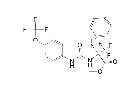 alanine, 3,3,3-trifluoro-N-phenyl-2-[[[[4-(trifluoromethoxy)phenyl]amino]carbonyl]amino]-, methyl ester