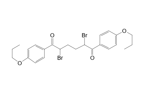 2,5-bis(bromanyl)-1,6-bis(4-propoxyphenyl)hexane-1,6-dione