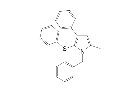1-Benzyl-5-methyl-3-phenyl-2-(phenylthio)pyrrole