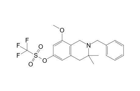 N-Benzyl-3,3-dimethyl-6-trifluormethansulfonyloxy-8-methoxy-1,2,3,4-tetrahydroiso-quinoline