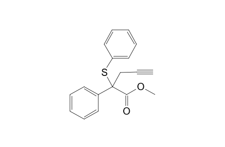 Methyl 2-phenyl-2-(phenylthio)pent-4-ynoate