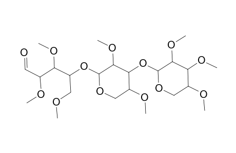 D-Xylose, O-2,3,4-tri-O-methyl-.beta.-D-xylopyranosyl-(1.fwdarw.3)-O-2,4-di-O-methyl-.beta.-D-xylopyranosyl-(1.fwdarw.4)-2,3,5-tri-O-methyl-