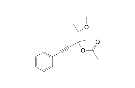 4-Methoxy-3,4-dimethyl-1-phenylpent-1-yn-3-yl acetate
