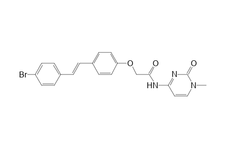 (E)-2-(4-(4-bromostyryl)phenoxy)-N-(1-methyl-2-oxo-1,2-dihydropyrimidin-4-yl)acetamide