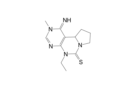 5-Ethyl-1-imino-2-methyl-6-thioxo-1,2,8,9,10,10a-hexahydro-5H-pyrimido[5,4-e]pyrrolo[1,2-c]pyrimidine