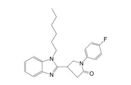 2-pyrrolidinone, 1-(4-fluorophenyl)-4-(1-hexyl-1H-benzimidazol-2-yl)-
