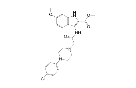 methyl 3-({[4-(4-chlorophenyl)-1-piperazinyl]acetyl}amino)-6-methoxy-1H-indole-2-carboxylate