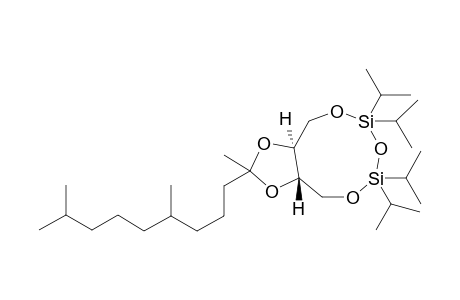 (3aS,10aS)-2-(4,8-dimethylnonyl)-2-methyl-6,6,8,8-tetra(propan-2-yl)-3a,4,10,10a-tetrahydro-[1,3]dioxolo[4,5-g][1,3,5,2,4]trioxadisilonin