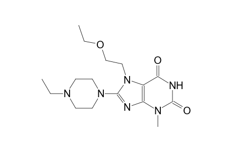 7-(2-ethoxyethyl)-8-(4-ethyl-1-piperazinyl)-3-methyl-3,7-dihydro-1H-purine-2,6-dione