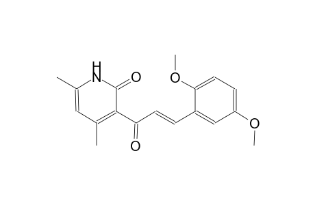 2(1H)-pyridinone, 3-[(2E)-3-(2,5-dimethoxyphenyl)-1-oxo-2-propenyl]-4,6-dimethyl-