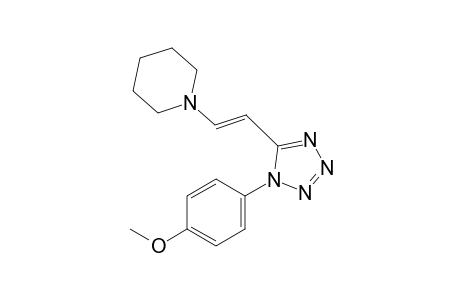 trans-1-(p-methoxyphenyl)-5-(2-piperidinovinyl)-1H-tetrazole