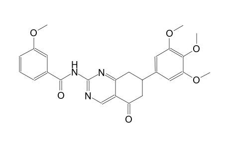 3-methoxy-N-[5-oxo-7-(3,4,5-trimethoxyphenyl)-5,6,7,8-tetrahydro-2-quinazolinyl]benzamide
