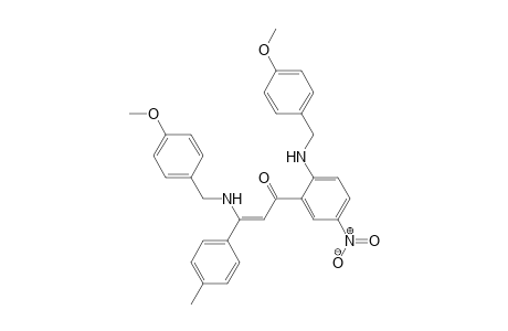 (Z)-3-(4-Methoxybenzylamino)-1-(2-(4-methoxybenzylamino)-5-nitrophenyl)-3-p-tolylprop-2-en-1-one