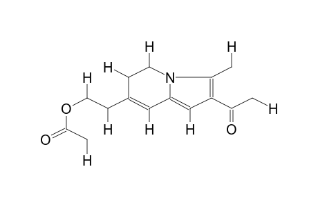 2-ACETYL-3-METHYL-7-(BETA-ACETOXYETHYL)-5,6-DIHYDROINDOLIZINE