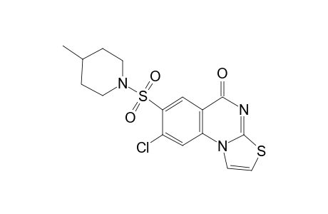 5H-Thiazolo[3,2-a]quinazolin-5-one, 8-chloro-7-[(4-methyl-1-piperidinyl)sulfonyl]-