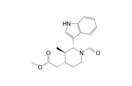 Methyl 1-Formyl-c-2-(3-indolyl)-t-3-methylpiperidine-r-4-acetate