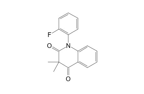 N-(2'-FLUOROPHENYL)-1,2,3,4-TETRAHYDRO-3,3-DIMETHYL-2,4-QUINOLINEDIONE