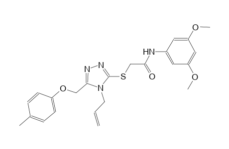 2-({4-allyl-5-[(4-methylphenoxy)methyl]-4H-1,2,4-triazol-3-yl}sulfanyl)-N-(3,5-dimethoxyphenyl)acetamide
