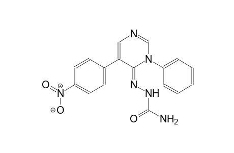 (4Z)-5-(4-nitrophenyl)-3-phenyl-4(3H)-pyrimidinone semicarbazone