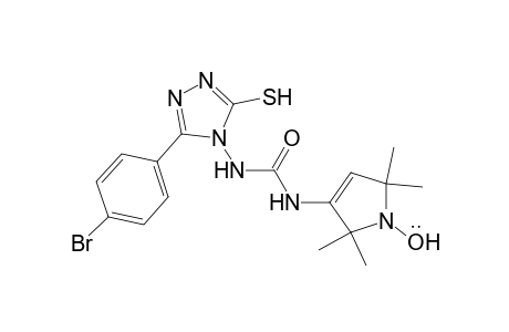 N-(1-oxyl-2,2,5,5-tetramethylpyrrolin-3-yl)-N'-(3-p-bromophenyl-5-mercapto-1,2,4-triazol-4-yl)urea