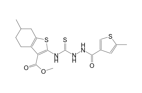 methyl 6-methyl-2-[({2-[(5-methyl-3-thienyl)carbonyl]hydrazino}carbothioyl)amino]-4,5,6,7-tetrahydro-1-benzothiophene-3-carboxylate