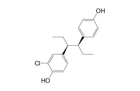 2-Chloro-4-((3S,4S)-4-(4-hydroxyphenyl)hexan-3-yl)phenol
