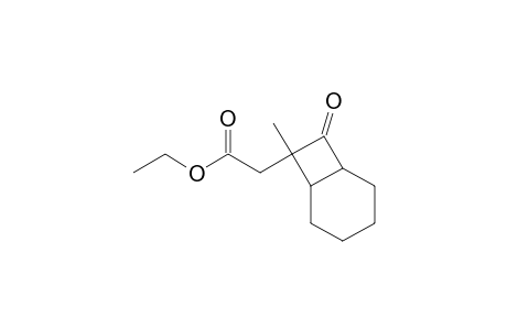 exo-7-(ethoxycarbonylmethyl)-endo-7-methylbicyclo[4.2.0]octan-8-one
