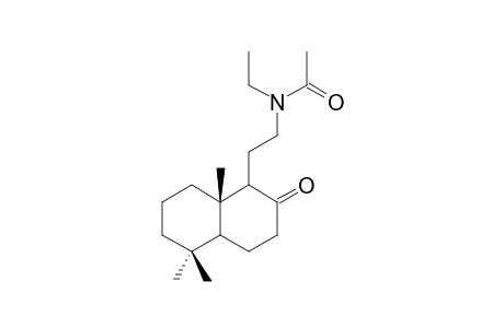 12-[acetyl(ethyl)amino]-13,14,15,16,17-pentanorlabdan-8-one