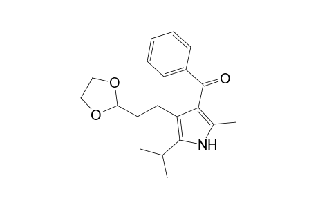 3-Benzoyl-4-(3,3-ethylenedioxypropyl)-5-isopropyl-2-methylpyrrole