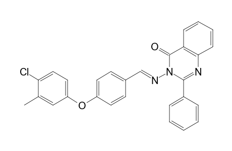 3-({(E)-[4-(4-chloro-3-methylphenoxy)phenyl]methylidene}amino)-2-phenylquinazolin-4(3H)-one