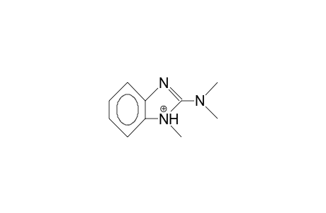 1-Methyl-2-dimethylamino-benzimidazolium cation