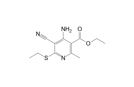 4-Amino-5-cyano-6-ethylsulfanyl-2-methyl-nicotinic acid ethyl ester