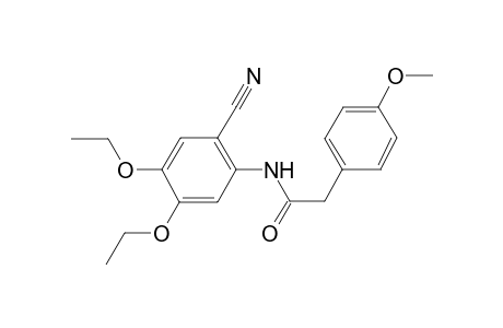 N-(2-cyano-4,5-diethoxy-phenyl)-2-(4-methoxyphenyl)ethanamide
