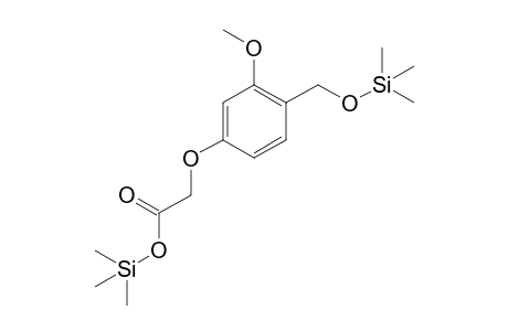 4-Hydroxymethyl-3-methoxyphenoxyacetic acid, 2TMS