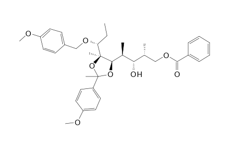 (2R,3S,4S,5R,6S,7R)-1-Benzoyloxy-7-(4-methoxybenzyloxy)-5,6-[1-(4-methoxyphenyl)ethylidenedioxy]-2,4,6-trimethylnonan-3-ol