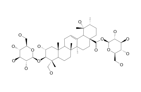 3,28-Bis-O-glucosyl-19.alpha.-hydroxyasiatic-acid