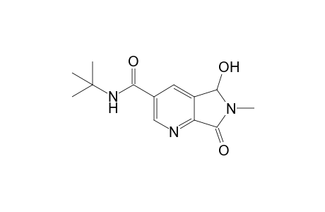 N-(1',1'-Dimethylethyl)-6,7-dihydro-5-hydroxy-6-methyl-7-oxo-5H-pyrrolo[3,4-b]pyridine-3-carboxamide