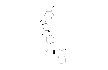 6-benzothiazolecarboxamide, N-(2-hydroxy-2-phenylethyl)-2-[[(4-methoxyphenyl)sulfonyl]amino]-