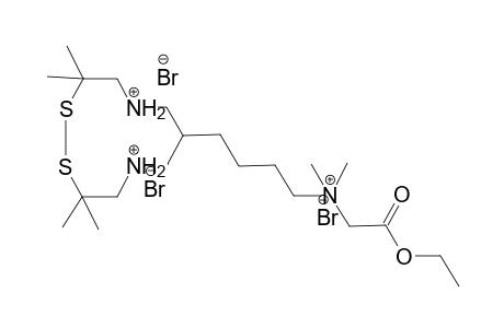 Ethoxycarbonylmethyl-dimethyl-[4-(3,3,11,11-tetramethyl-1,2-dithia-5,9-diaza-cycloundec-7-yl)-butyl]-ammonium