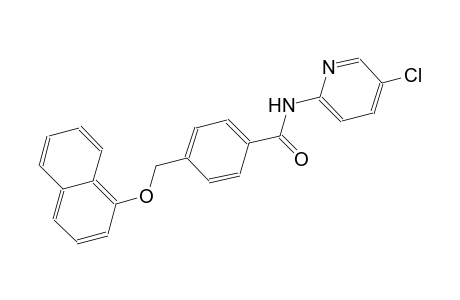 N-(5-chloro-2-pyridinyl)-4-[(1-naphthyloxy)methyl]benzamide