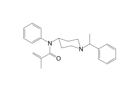 2-Methyl-N-phenyl-N-[1-(1-phenylethyl)piperidin-4-yl]prop-2-enamide