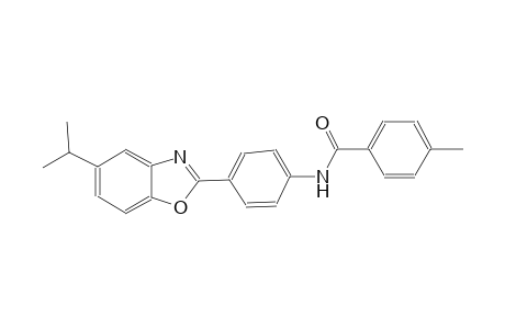 benzamide, 4-methyl-N-[4-[5-(1-methylethyl)-2-benzoxazolyl]phenyl]-