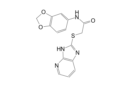 N-Benzo[1,3]dioxol-5-yl-2-(3H-imidazo[4,5-b]pyridin-2-ylsulfanyl)-acetamide