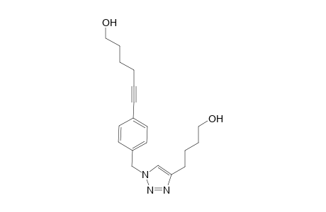 6-(4-((4-(4-hydroxybutyl)-1H-1,2,3-triazol-1-yl)methyl)phenyl)hex-5-yn-1-ol