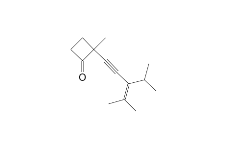 2-(3-Isopropyl-4-methyl-pent-3-en-1-ynyl)-2-methyl-cyclobutanone