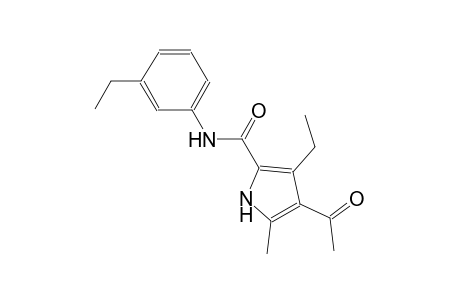 4-acetyl-3-ethyl-N-(3-ethylphenyl)-5-methyl-1H-pyrrole-2-carboxamide