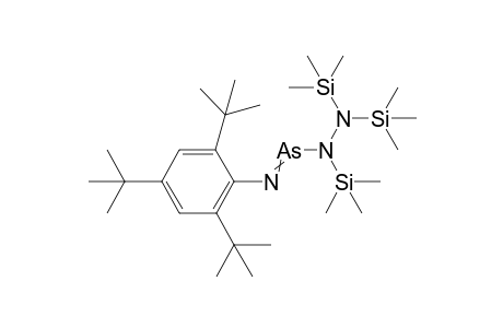 (2,4,6-Tri-tert-butylphenylimino)[tris(trimethylsilyl)hydrazino]arsane