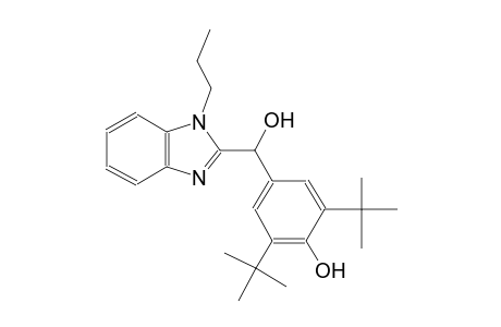 2,6-ditert-butyl-4-[hydroxy(1-propyl-1H-benzimidazol-2-yl)methyl]phenol