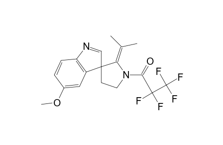 Spiro[3H-indole-3,3'-pyrrolidine], 5-methoxy-2'-(1-methylethylidene)-1'-(2,2,3,3,3-pentafluoro-1-oxoprop yl)-